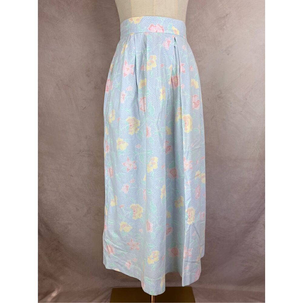 Vintage Pastel Midi Skirt 1990s Women’s Large - Picture 1 of 6